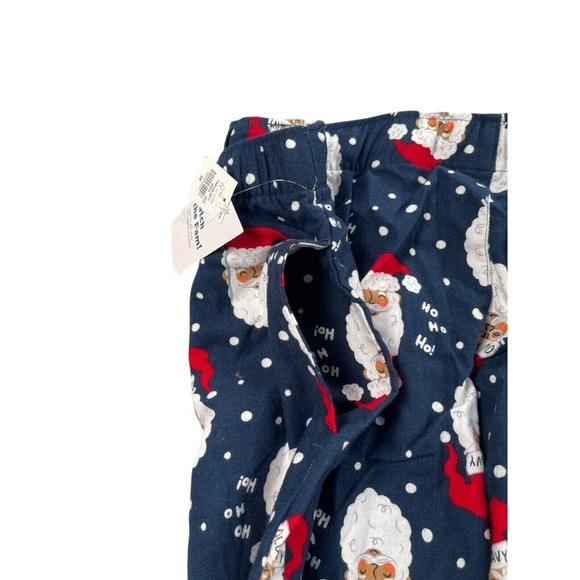 Old Navy Pajama Pants Womens 2X Navy Santa Claus Christmas Flannel Match The Fam - Picture 3 of 14